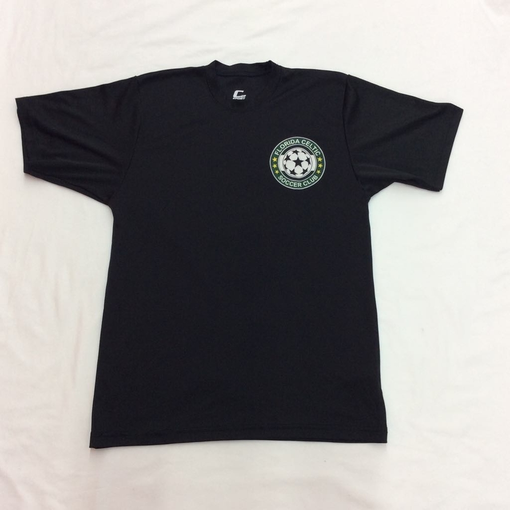 C2 Sports Black Short Sleeve Youth Florida Celtic Soccer Club Jersey Size Large